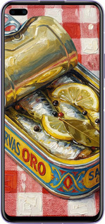 Силиконовый чехол Vintage Sardine Tin Phone для Huawei Nova 6 - 6772u-1821 изображение 