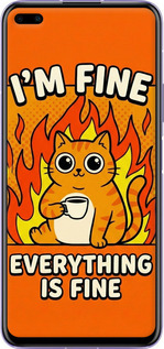 Силиконовый чехол Funny Cat для Huawei Nova 6 - 6786u-1821 изображение 