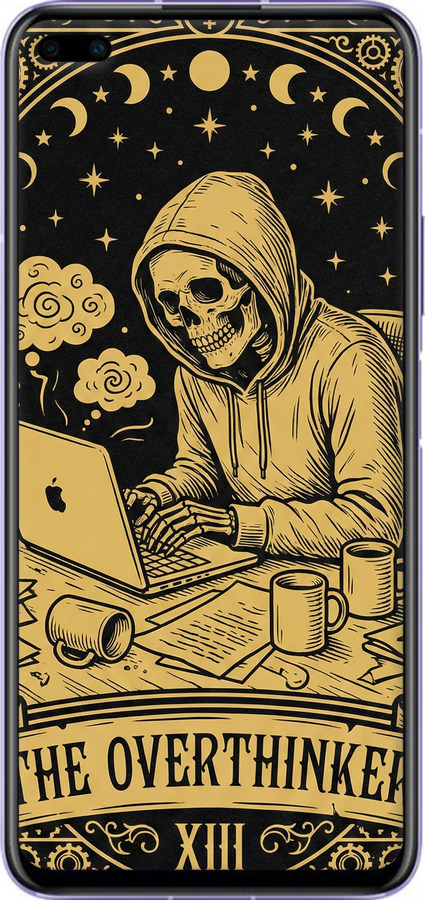 Силиконовый чехол The Overthinker для Huawei Nova 6 - 6774u-1821 изображение 