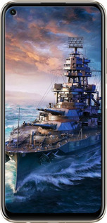 TPU чехол Військовий корабель, world of tanks, wargaming для Huawei P40 Lite - 6461b-1887 изображение 