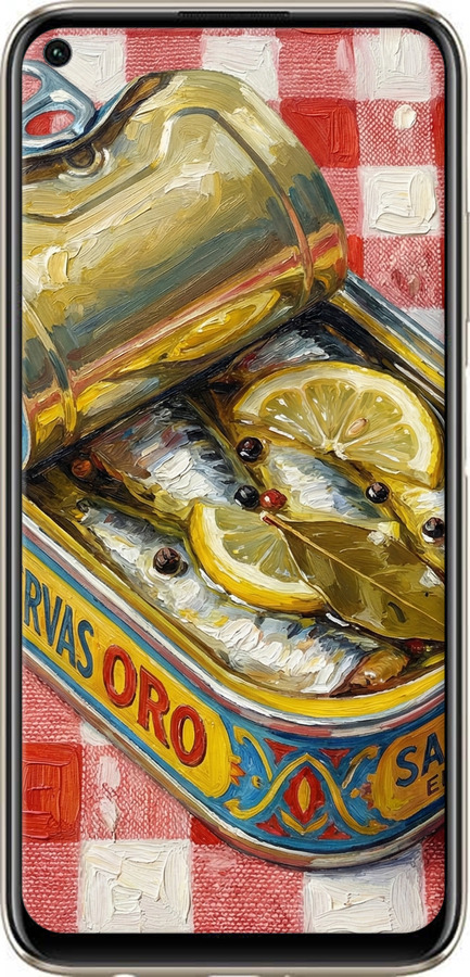 TPU чехол Vintage Sardine Tin Phone для Huawei P40 Lite - 6772b-1887 изображение 