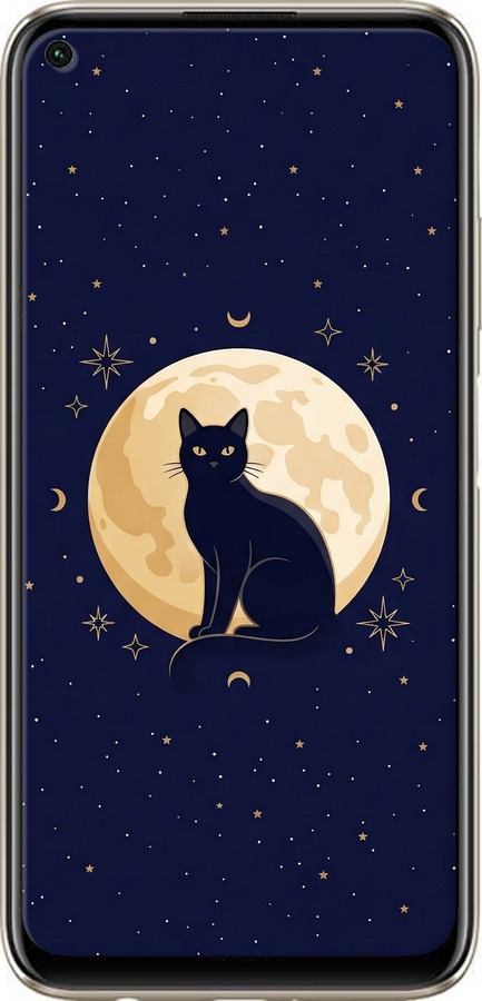 TPU чехол Cute Cat Celestial/Witchy для Huawei P40 Lite - 6787b-1887 изображение 