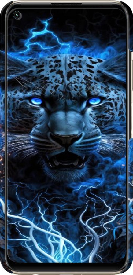 3D пластиковий матовий чехол Крижаний леопард для Huawei P40 Lite - 6460m-1887 изображение 