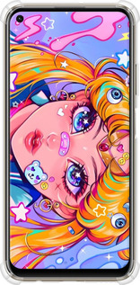 Силіконовий протиударний с посиленими кутами чехол Сейлор Мун 4 для Huawei P40 Lite - 6353sp-1887 изображение 