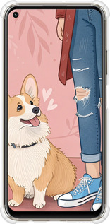 Силикон с усиленными углами чехол Корги 3 для Huawei P40 Lite - 6707sp-1887 изображение 