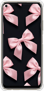 Силіконовий протиударний с посиленими кутами чехол Coquette Ribbons Dark Coquette для Huawei P40 Lite - 6767sp-1887 изображение 