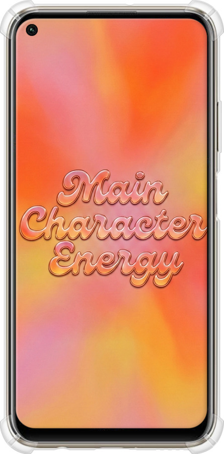 Силіконовий протиударний с посиленими кутами чехол Aura Gradient Main Character Energy Aesthetic Y2K для Huawei P40 Lite - 6783sp-1887 изображение 