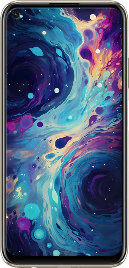 Силиконовый чехол Арт акварель для Huawei P40 Lite - 6329u-1887 изображение 