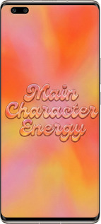 Силиконовый чехол Aura Gradient Main Character Energy Aesthetic Y2K для Huawei Nova 8 Pro - 6783u-2246 изображение 