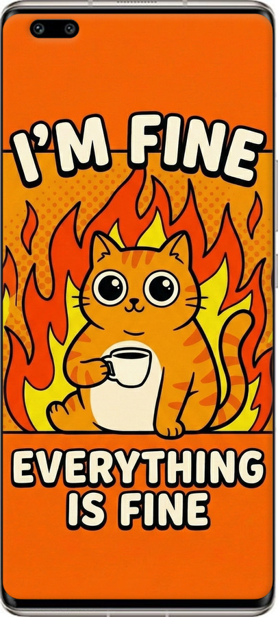 Силіконовий чехол Funny Cat для Huawei Nova 8 Pro - 6786u-2246 изображение 