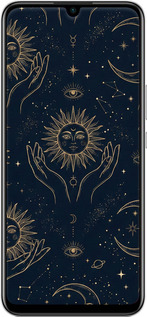 Силиконовый чехол Celestial Harmony: Sun & Moon Gold Mystic Pattern для Huawei Nova 8 SE - 6778u-2126 изображение 