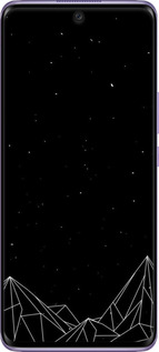 Силиконовый чехол Черно белые абстрактные горы для Huawei Nova 8 - 6437u-2245 изображение 