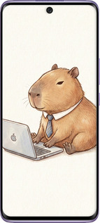 Силиконовый чехол Funny Capybara CEO Working для Huawei Nova 8 - 6777u-2245 изображение 