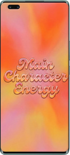 Силиконовый чехол Aura Gradient Main Character Energy Aesthetic Y2K для Huawei Nova 9 Pro - 6783u-2503 изображение 