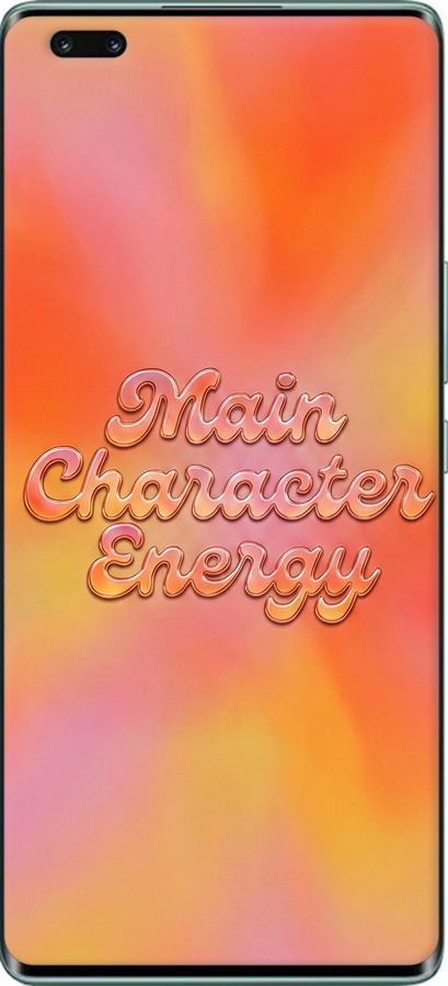 Силиконовый чехол Aura Gradient Main Character Energy Aesthetic Y2K для Huawei Nova 9 Pro - 6783u-2503 изображение 