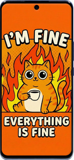 Силиконовый чехол Funny Cat для Huawei Nova 9 - 6786u-2504 изображение 