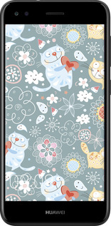 TPU чехол Котята v3 для Huawei Nova Lite 2017 - 1223b-1400 изображение 
