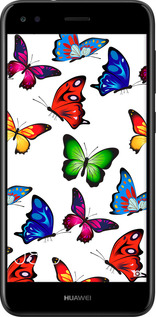 TPU чехол Красочные мотыльки для Huawei Nova Lite 2017 - 4761b-1400 изображение 