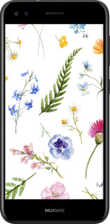 TPU чехол Цветочный фон v2 для Huawei Nova Lite 2017 - 5472b-1400 изображение 