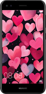 TPU чехол Сердечки 4 для Huawei Nova Lite 2017 - 5662b-1400 изображение 