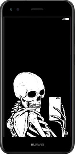 TPU чехол Скелет робить Selfie для Huawei Nova Lite 2017 - 6535b-1400 изображение 