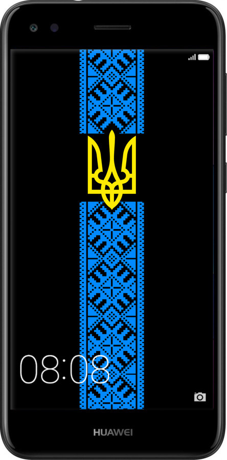 TPU чехол Тризуб в вишиванці для Huawei Nova Lite 2017 - 1158b-1400 изображение 