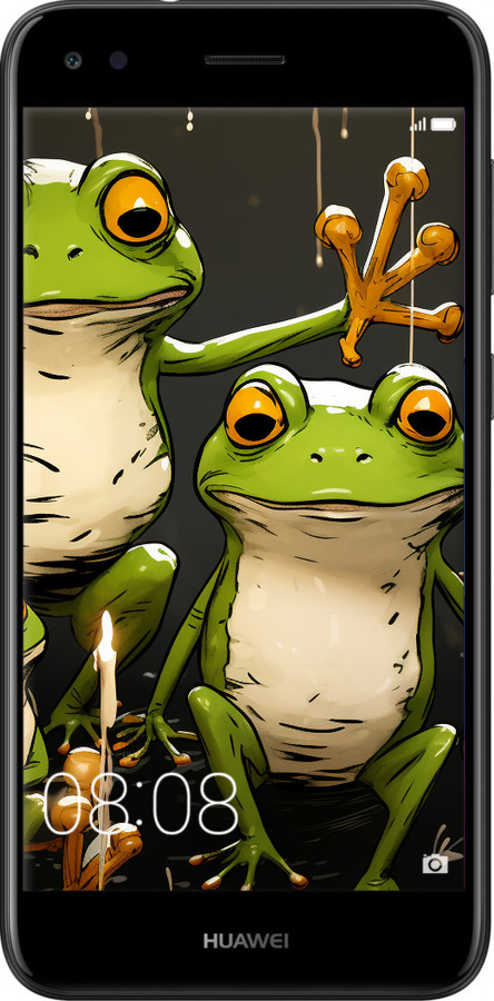 TPU чехол Жабки 2 для Huawei Nova Lite 2017 - 5657b-1400 изображение 