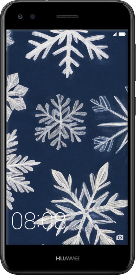 TPU чехол Снежинки для Huawei Nova Lite 2017 - 5821b-1400 изображение 