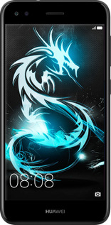 2D пластиковий чехол Біло-блакитний вогненний дракон для Huawei Nova Lite 2017 - 113t-1400 изображение 