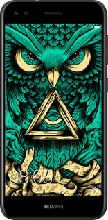 Силіконовий чехол Сова Арт-тату для Huawei Nova Lite 2017 - 3971u-1400 изображение 
