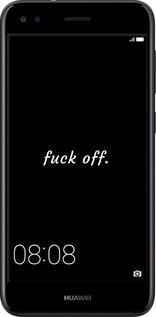 2D пластиковий чехол Fuck off для Huawei Nova Lite 2017 - 4731t-1400 изображение 