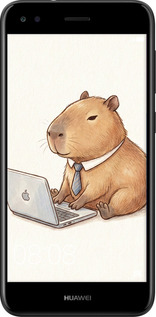 2D пластиковый чехол Funny Capybara CEO Working для Huawei Nova Lite 2017 - 6777t-1400 изображение 