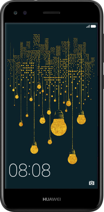 Силиконовый чехол Иллюстрация ночного города для Huawei Nova Lite 2017 - 4162u-1400 изображение 