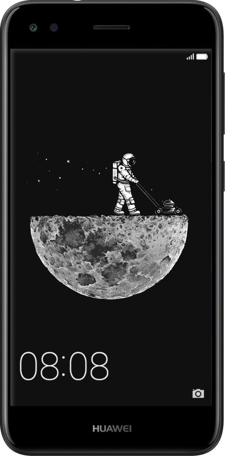 Силиконовый чехол Moon in dark для Huawei P9 Lite mini - 4176u-1517 изображение 