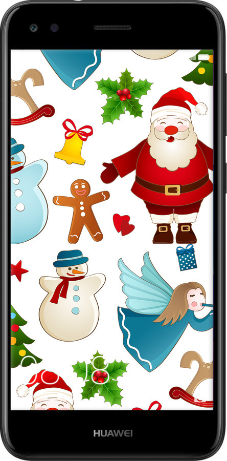 Силіконовий чехол Новорічний 1 для Huawei Nova Lite 2017 - 4614u-1400 изображение 