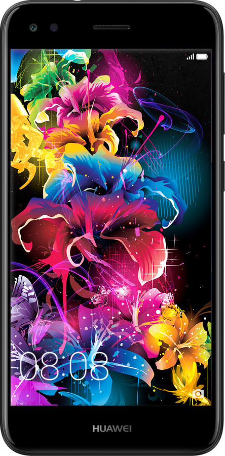 Силіконовий чехол Абстрактні квіти для Huawei Nova Lite 2017 - 511u-1400 изображение 