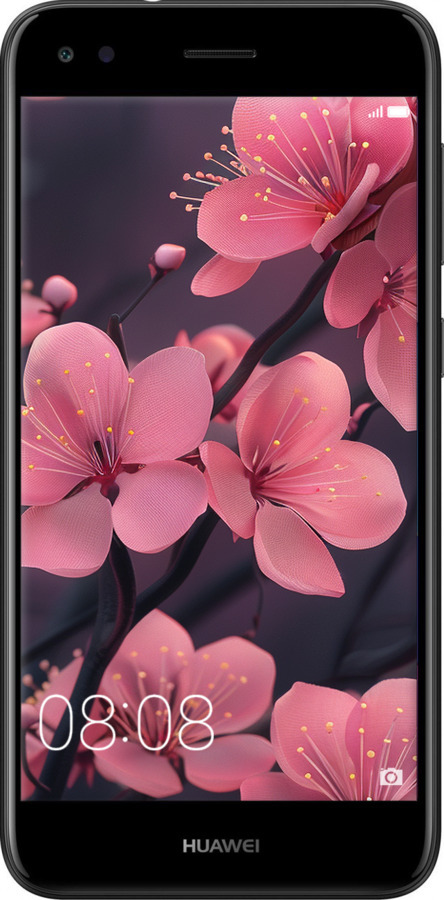 Силіконовий чехол Пурпурова сакура для Huawei Nova Lite 2017 - 6075u-1400 изображение 