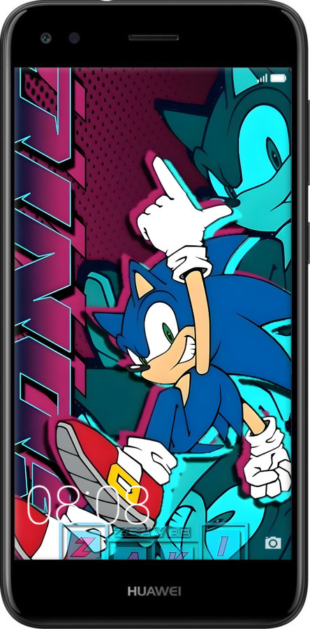 Силіконовий чехол Соник для Huawei Nova Lite 2017 - 6284u-1400 изображение 