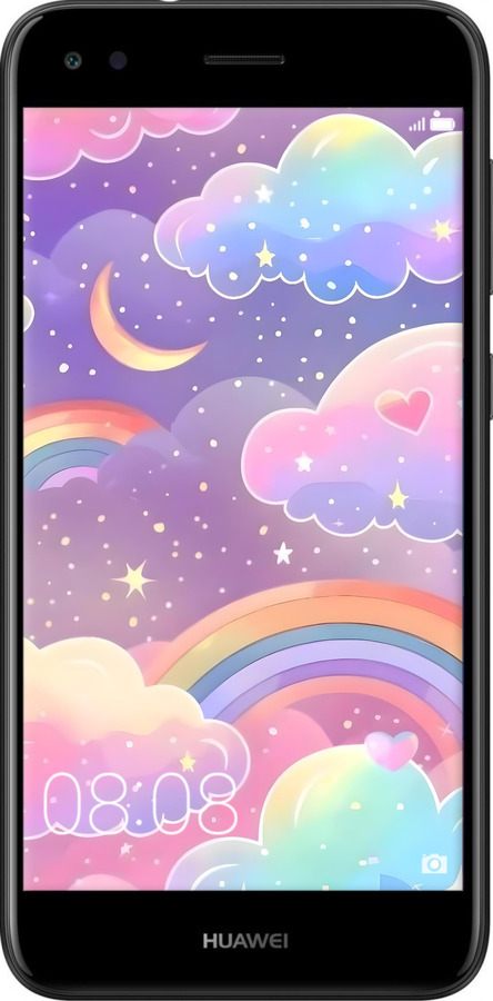 2D пластиковий чехол Хмари та веселка для Huawei Nova Lite 2017 - 6312t-1400 изображение 