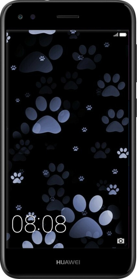 2D пластиковий чехол З синіми відбитками лап для Huawei Nova Lite 2017 - 6441t-1400 изображение 