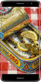 3D пластиковый матовый чехол Vintage Sardine Tin Phone для Huawei Nova Plus - 6772m-961 изображение 