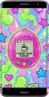 3D пластиковий матовий чехол Y2K Aesthetic Retro Pet: Годуй мене кавою для Huawei Nova Plus - 6784m-961 изображение 