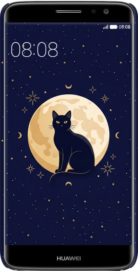 3D пластиковый матовый чехол Cute Cat Celestial/Witchy для Huawei Nova Plus - 6787m-961 изображение 