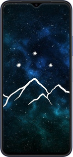 Силиконовый чехол Горы и звезды нарисованы на фоне галактики для Huawei Nova Y61 - 6490u-2983 изображение 