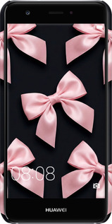 3D пластиковий матовий чехол Coquette Ribbons Dark Coquette для Huawei Nova - 6767m-439 изображение 