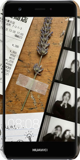 3D пластиковый матовый чехол Aesthetic Scrapbook Collage для Huawei Nova - 6773m-439 изображение 