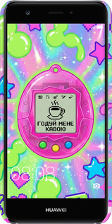 3D пластиковый матовый чехол Y2K Aesthetic Retro Pet: Годуй мене кавою для Huawei Nova - 6784m-439 изображение 