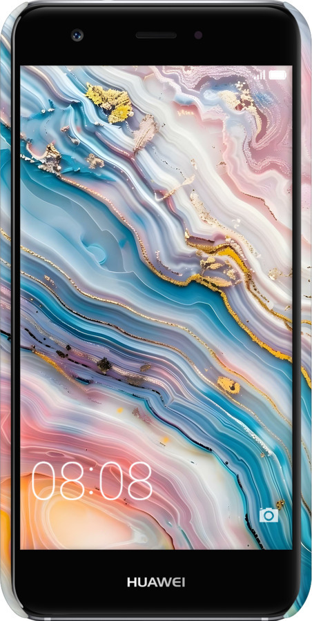 3D пластиковый матовый чехол Мрамор красивый для Huawei Nova - 6376m-439 изображение 