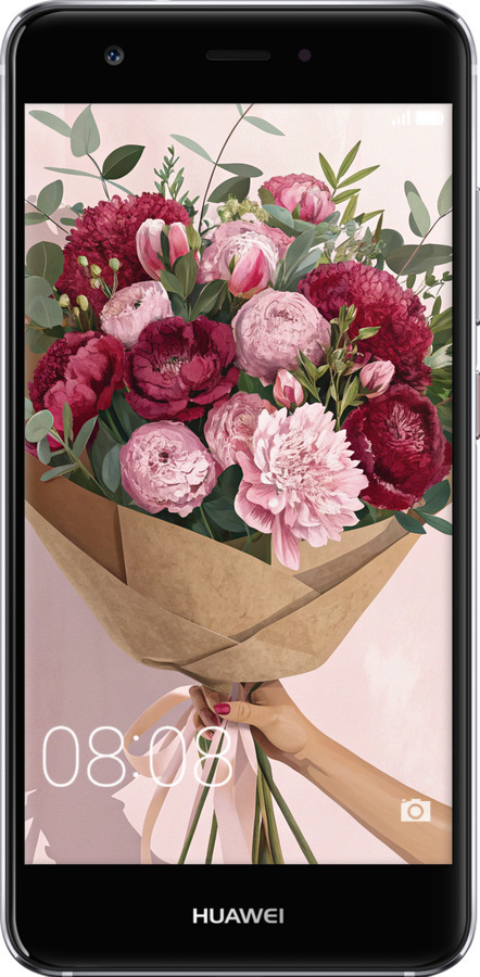 2D пластиковый чехол Пионы 1 для Huawei Nova - 6705t-439 изображение 