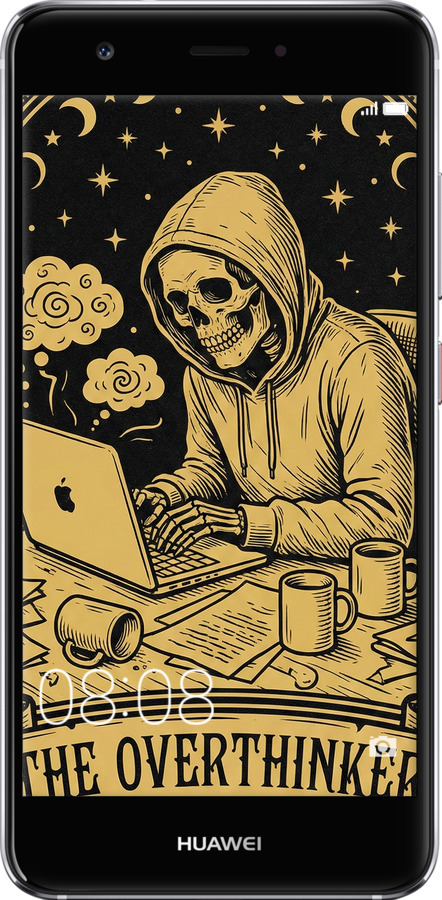 2D пластиковый чехол The Overthinker для Huawei Nova - 6774t-439 изображение 